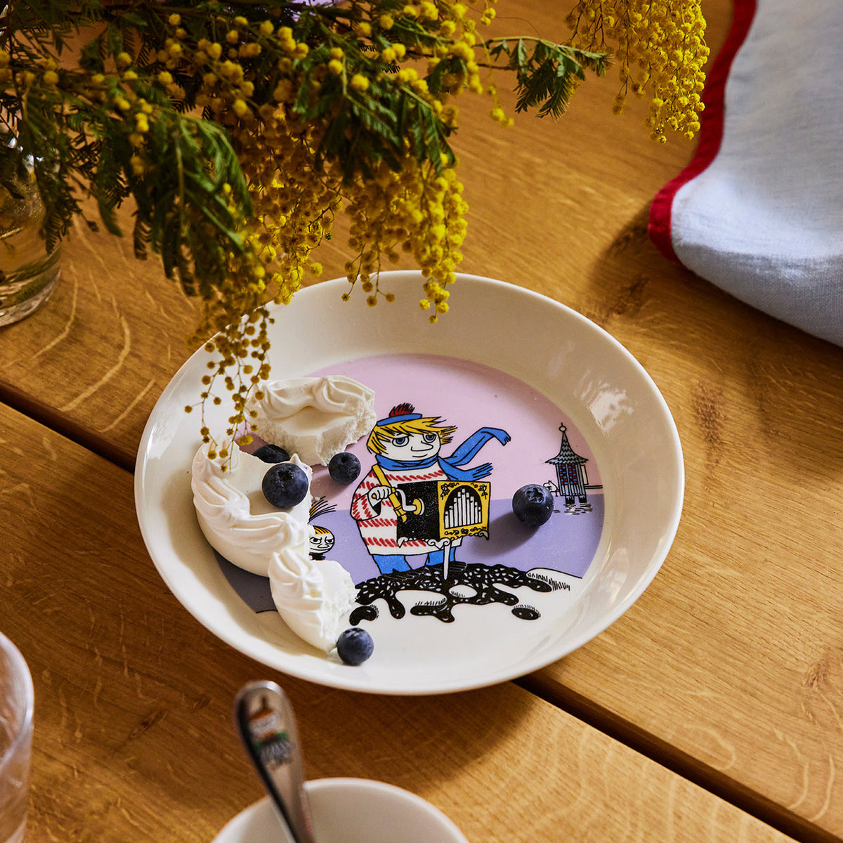 Moomin plate 19cm Tooticky violet