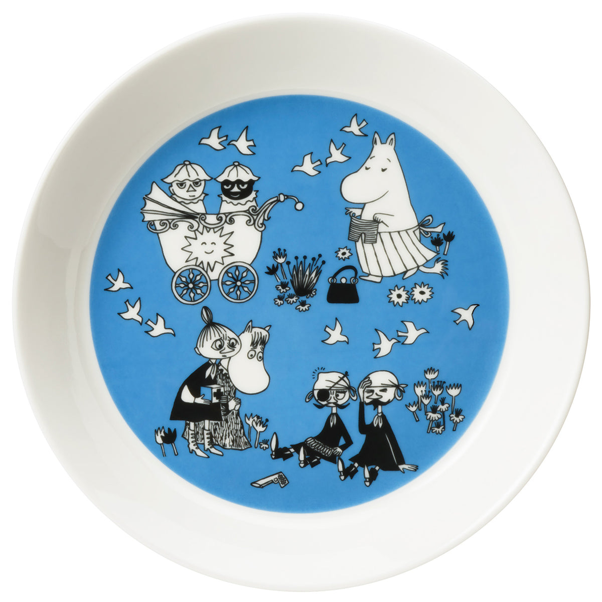 Mumin tallrik set 19cm kvällseglats & fred