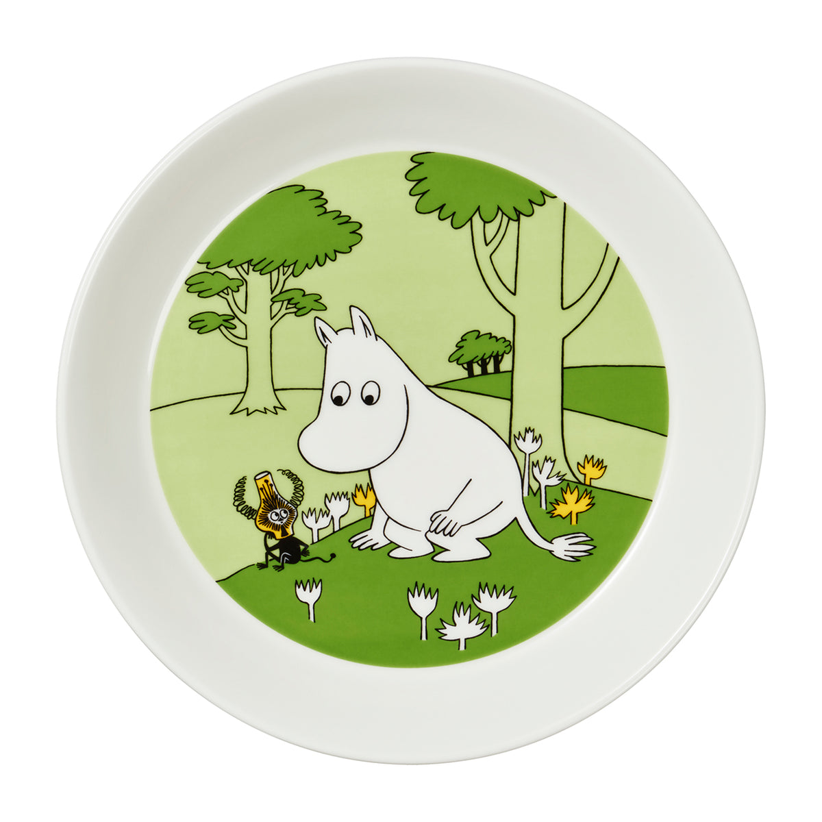 Moomin plate 19cm Moomintroll grassgreen