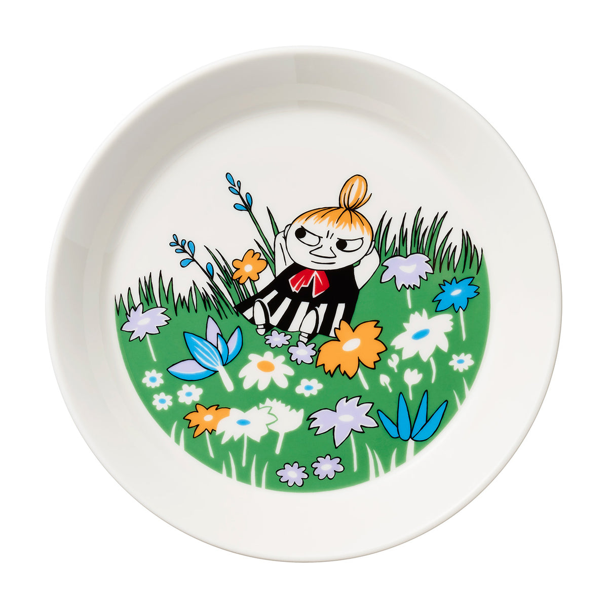 Moomin plate 19cm Little My and meadow