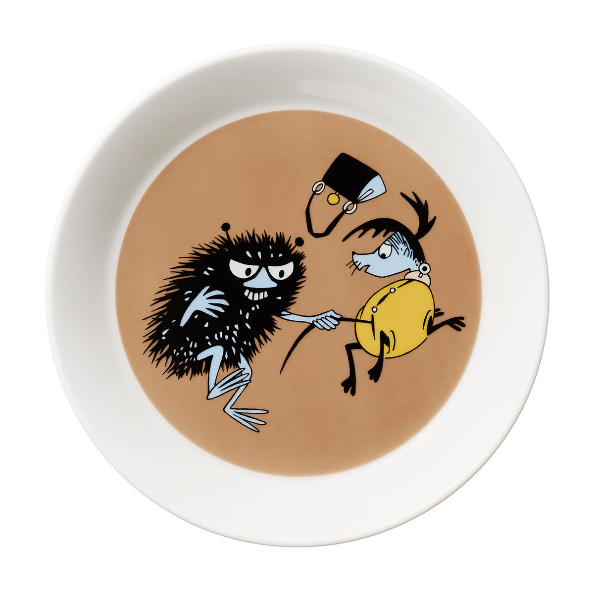 Moomin plate 19cm Stinky in action