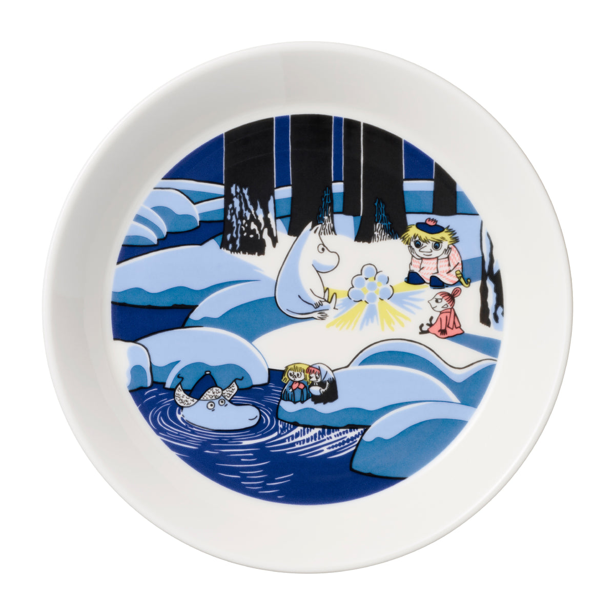 Moomin plate 19cm Snow Lantern & Moomin's Day 2-set