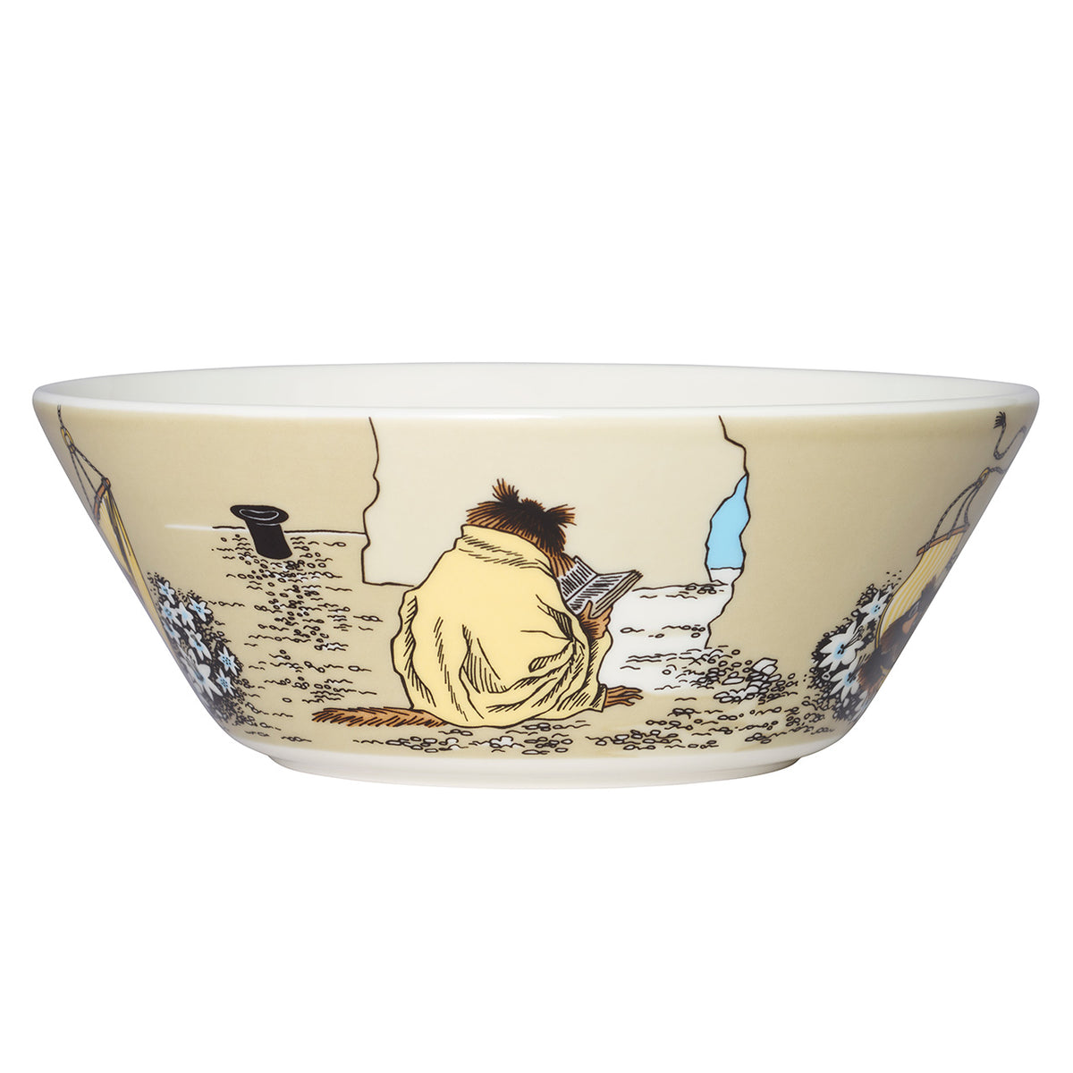 Mumin skål 15cm Bisamråttan beige