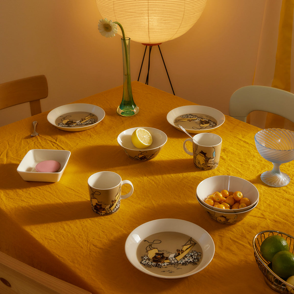 Moomin plate 19cm Muskrat beige