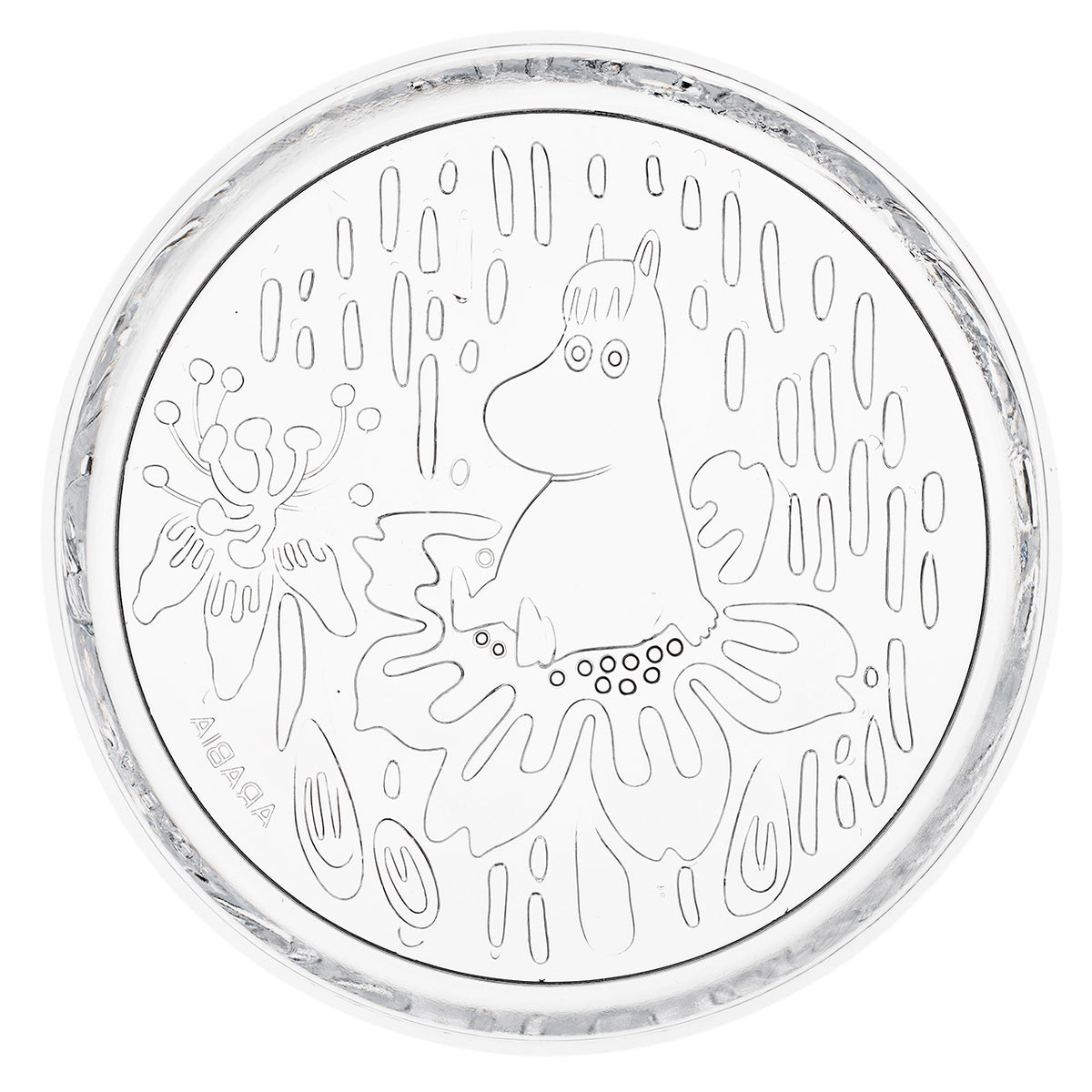 Moomin plate 155mm clear