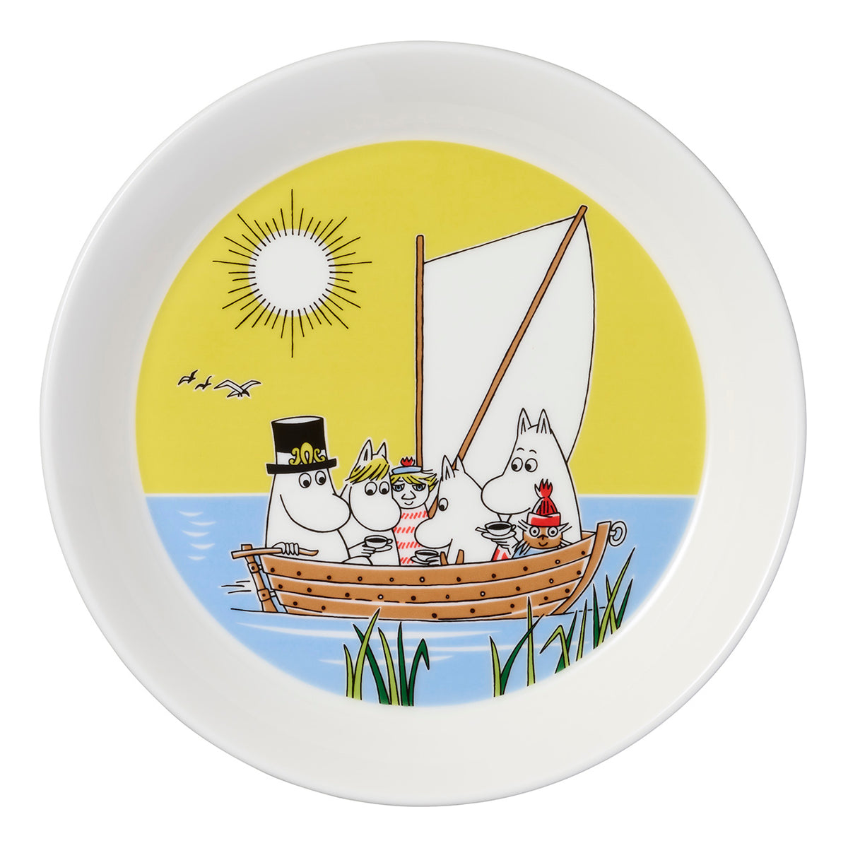 Mumin samlartallrikar 19cm Segling & Vinterbrasa