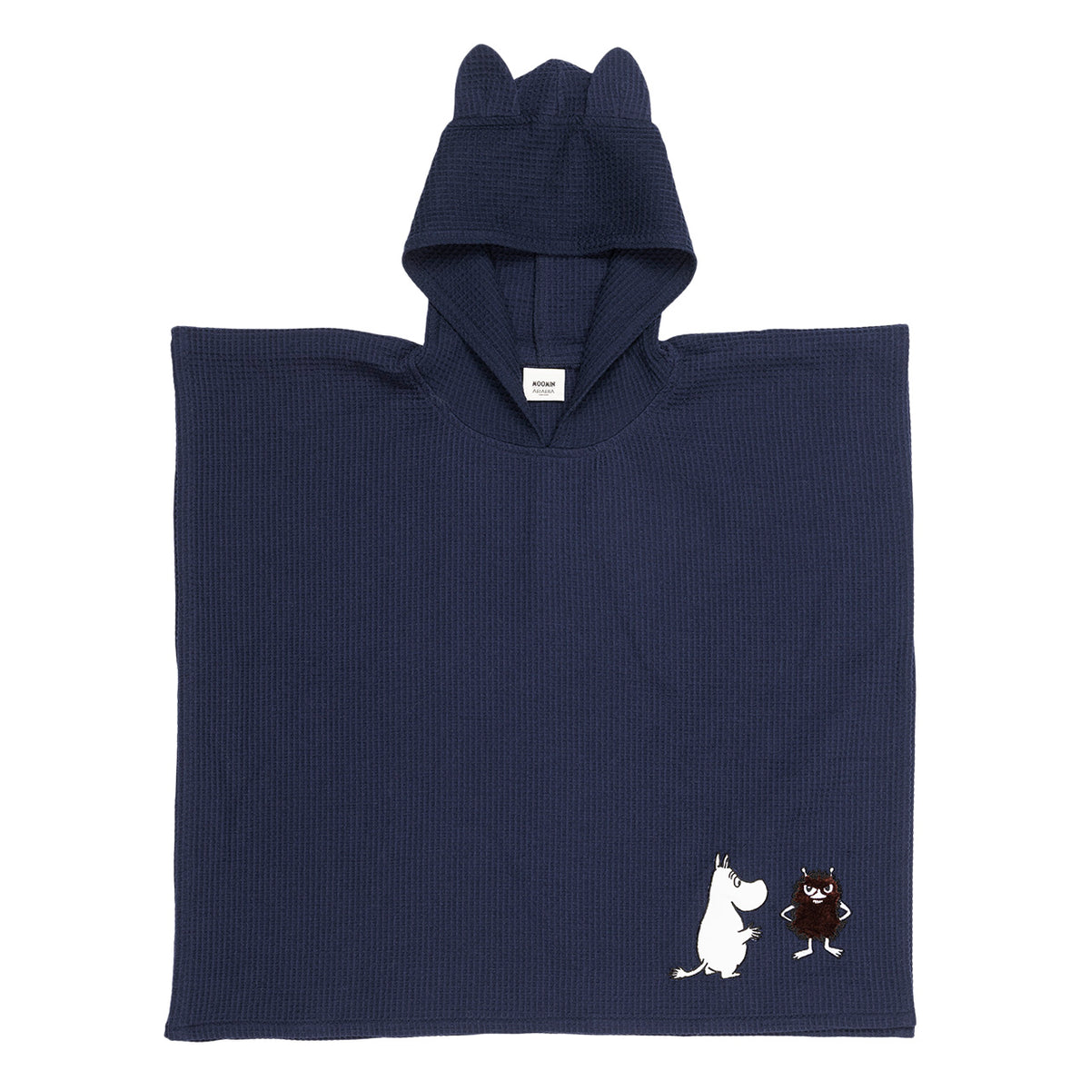 Moomin kid's poncho navy blue