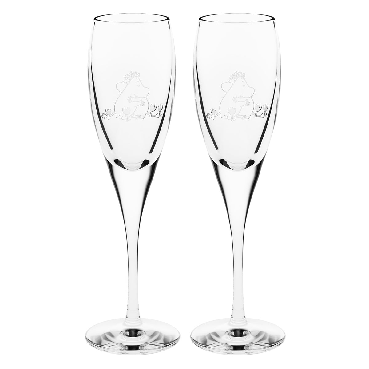 Moomin champagne flute set 16cl 2pcs