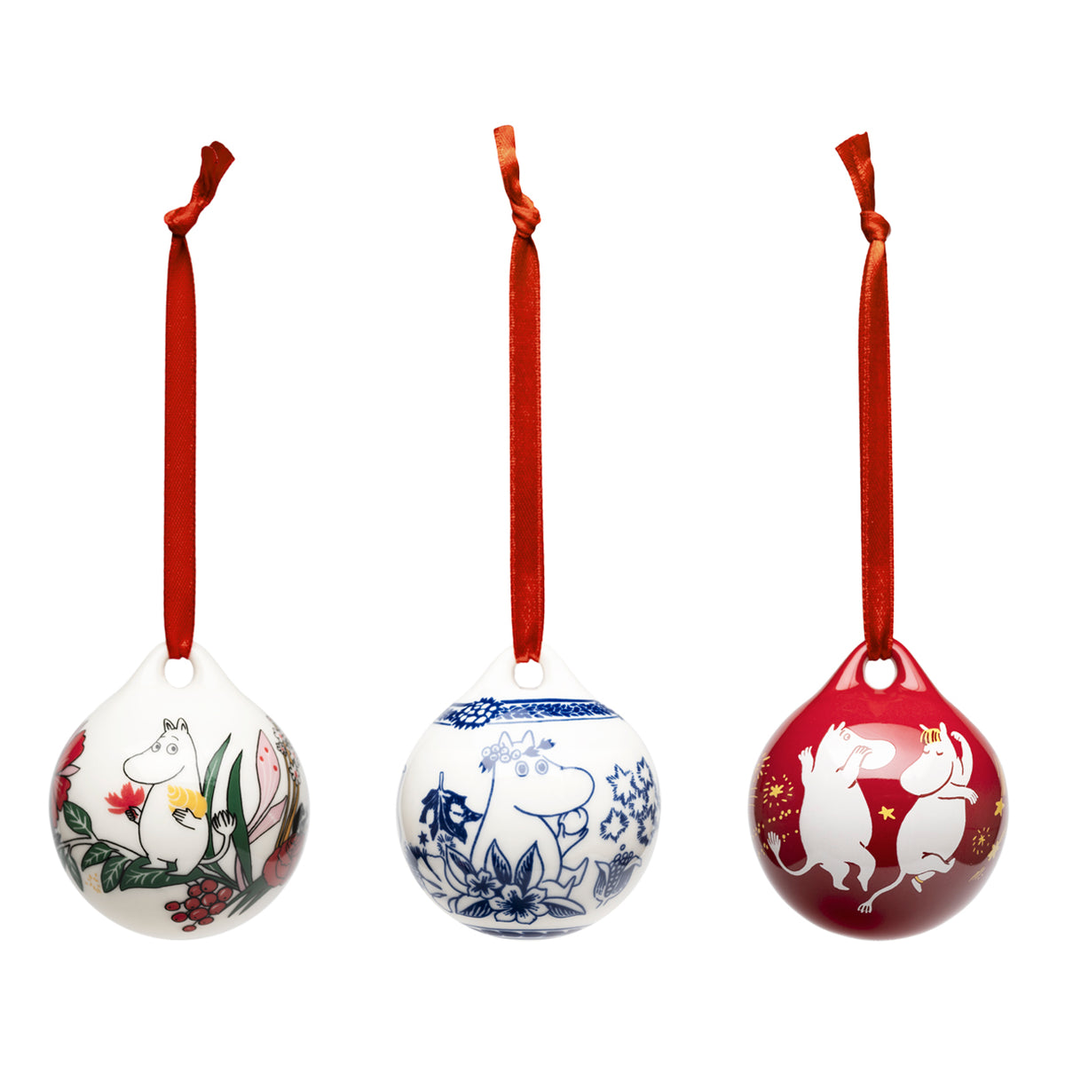 Moomin annual bauble 50mm, 3pcs