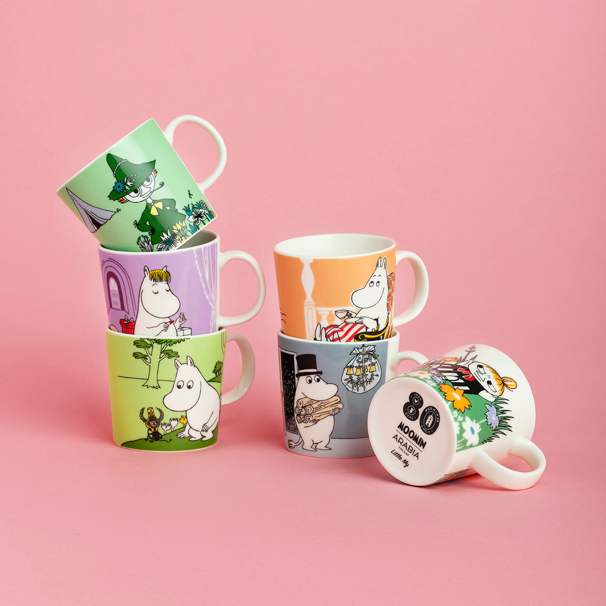 Muumi muki 0,3L Muumimamma 80 & Muumipappa 80, 2kpl