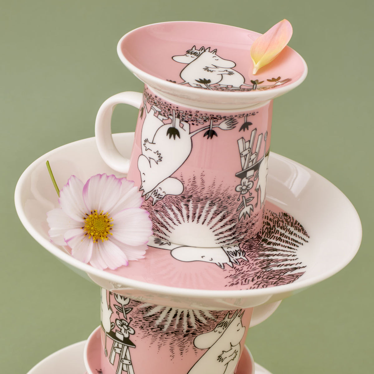 Moomin set  mug  & plate Love