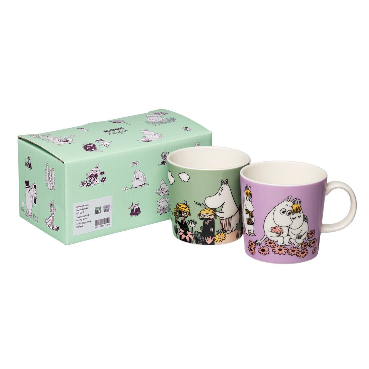 Moomin mug 0,3L Sweethearts & Loving Care 2pc