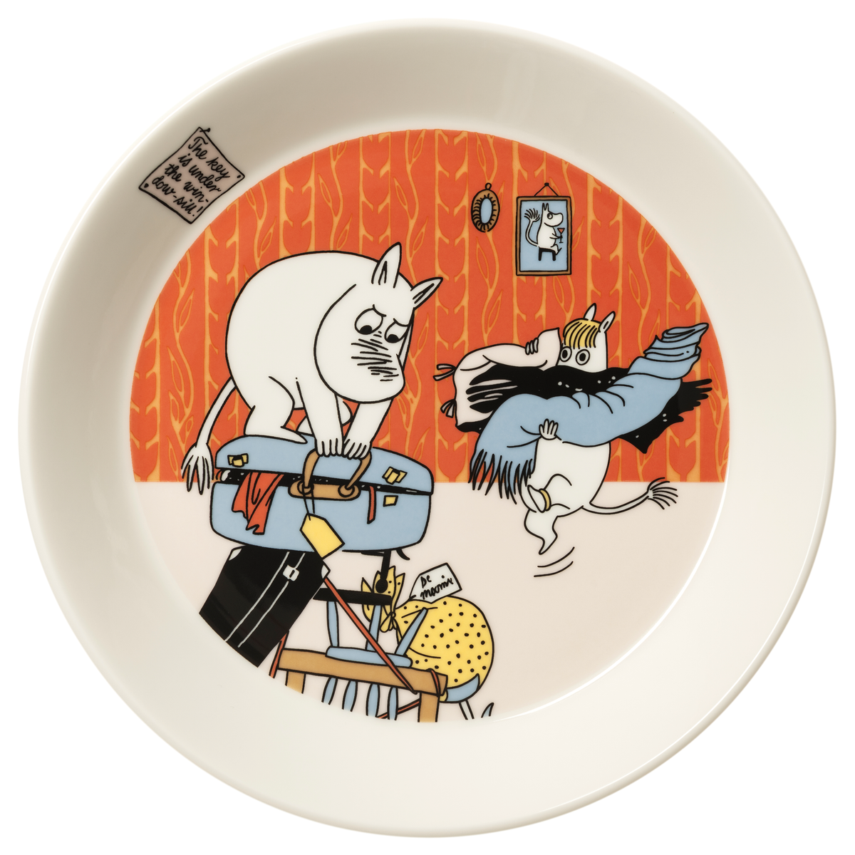 Moomin plate 19cm Holiday rush