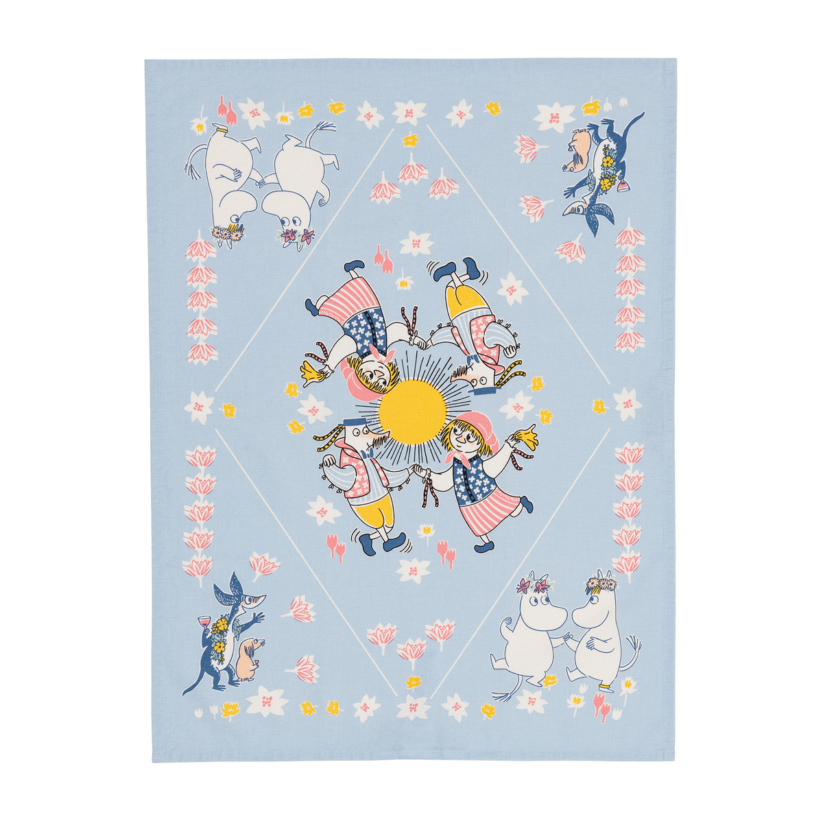 Mumin kökshandduk 50x70cm Sommardans
