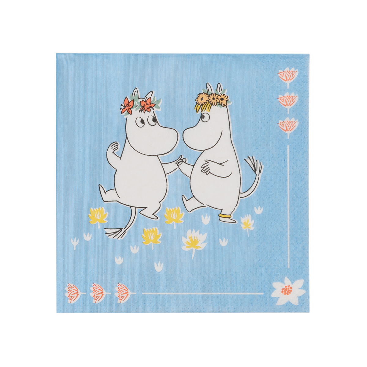 Mumin pappersservett 33cm Sommardans