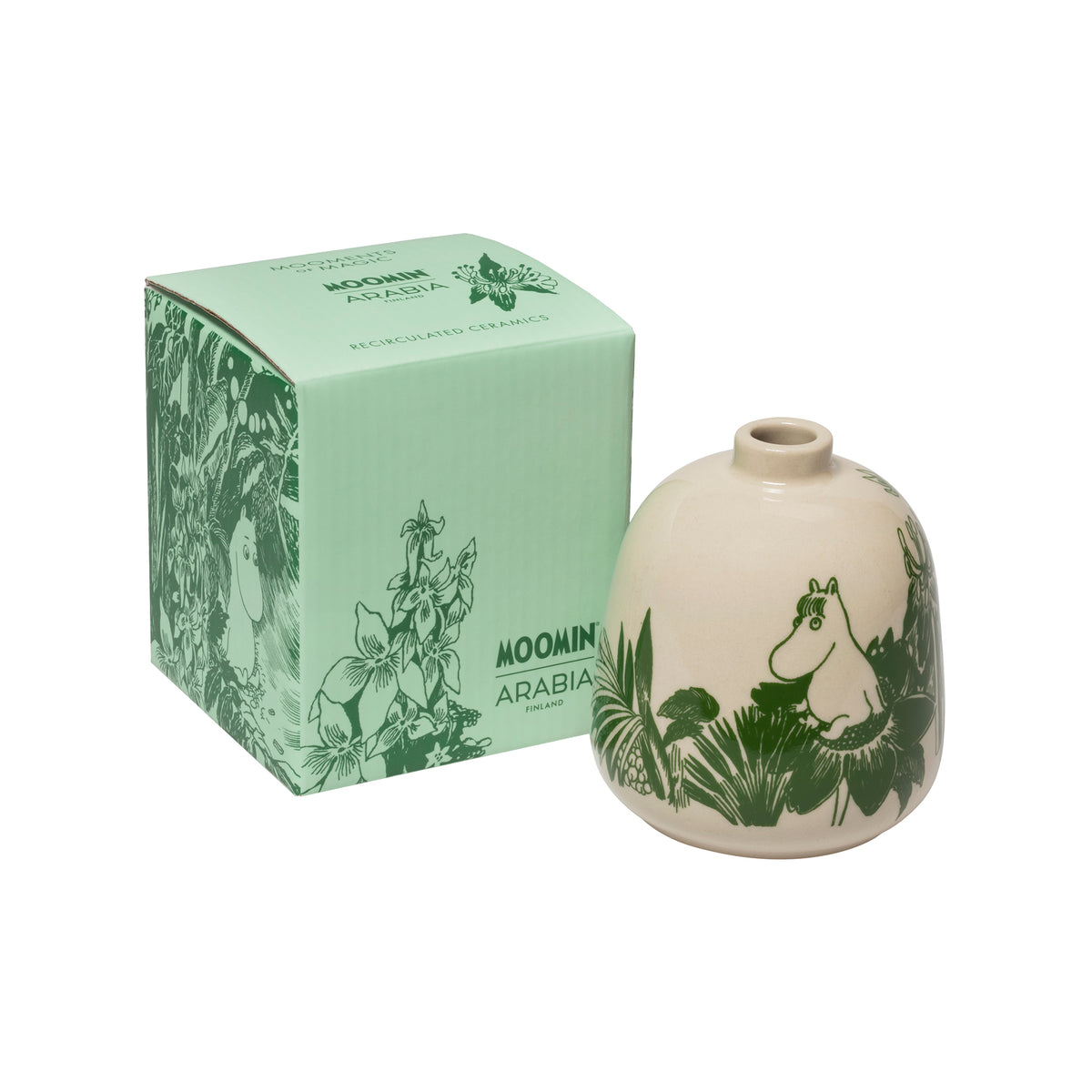 Mumin vas 83mm Mystikens skog återvunnen