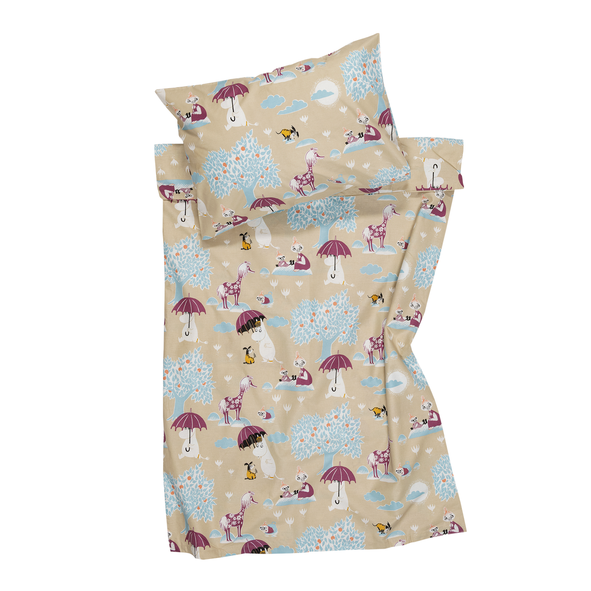 Moomin bedset 85x125cm Under The Umbrella