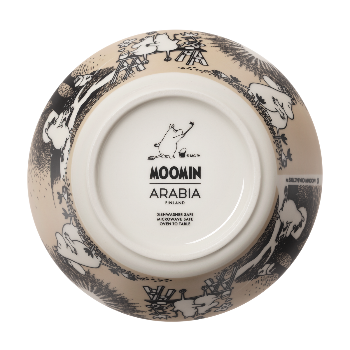 Moomin bowl 15cm Love beige