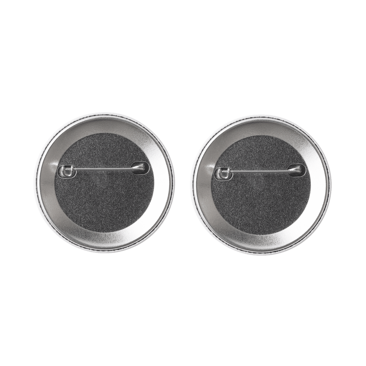 Moomin badge set, Beams - The backside of two badges.
